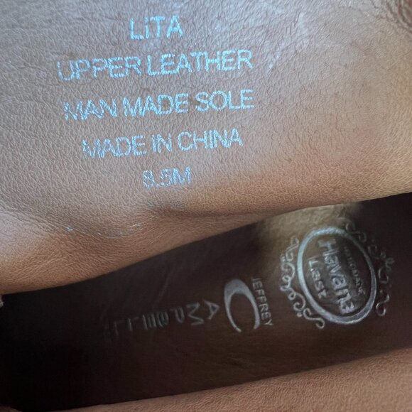 Jeffrey Campbell Lita platform booties tan brown suede lace up size 8.5 boots - Picture 12 of 12